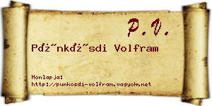 Pünkösdi Volfram névjegykártya